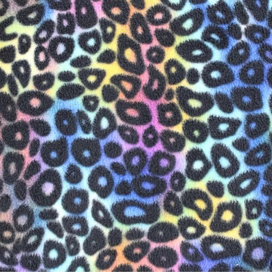 Polar Fleece - Rainbow Leopard