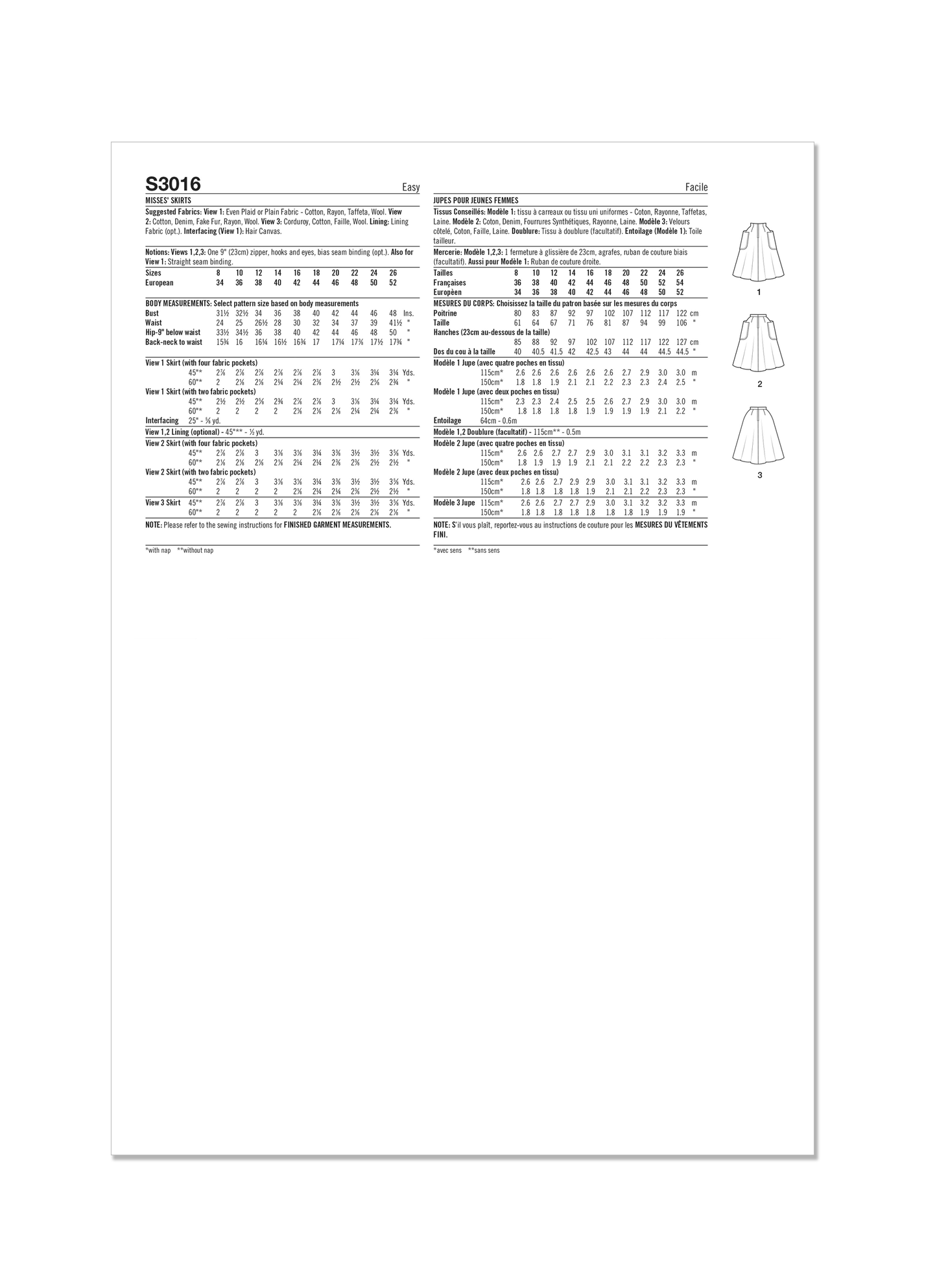 Simplicity 3016