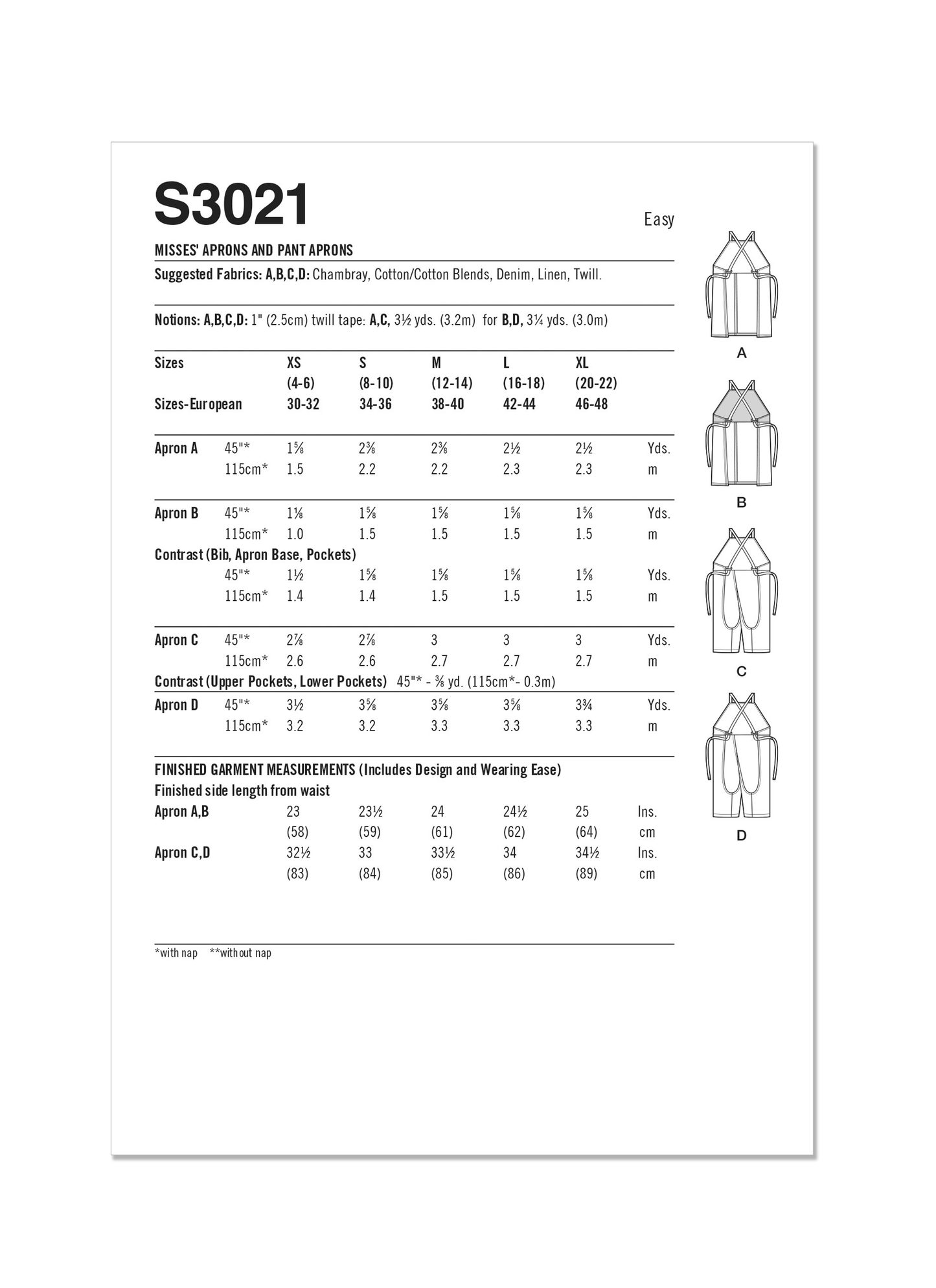 Simplicity 3021