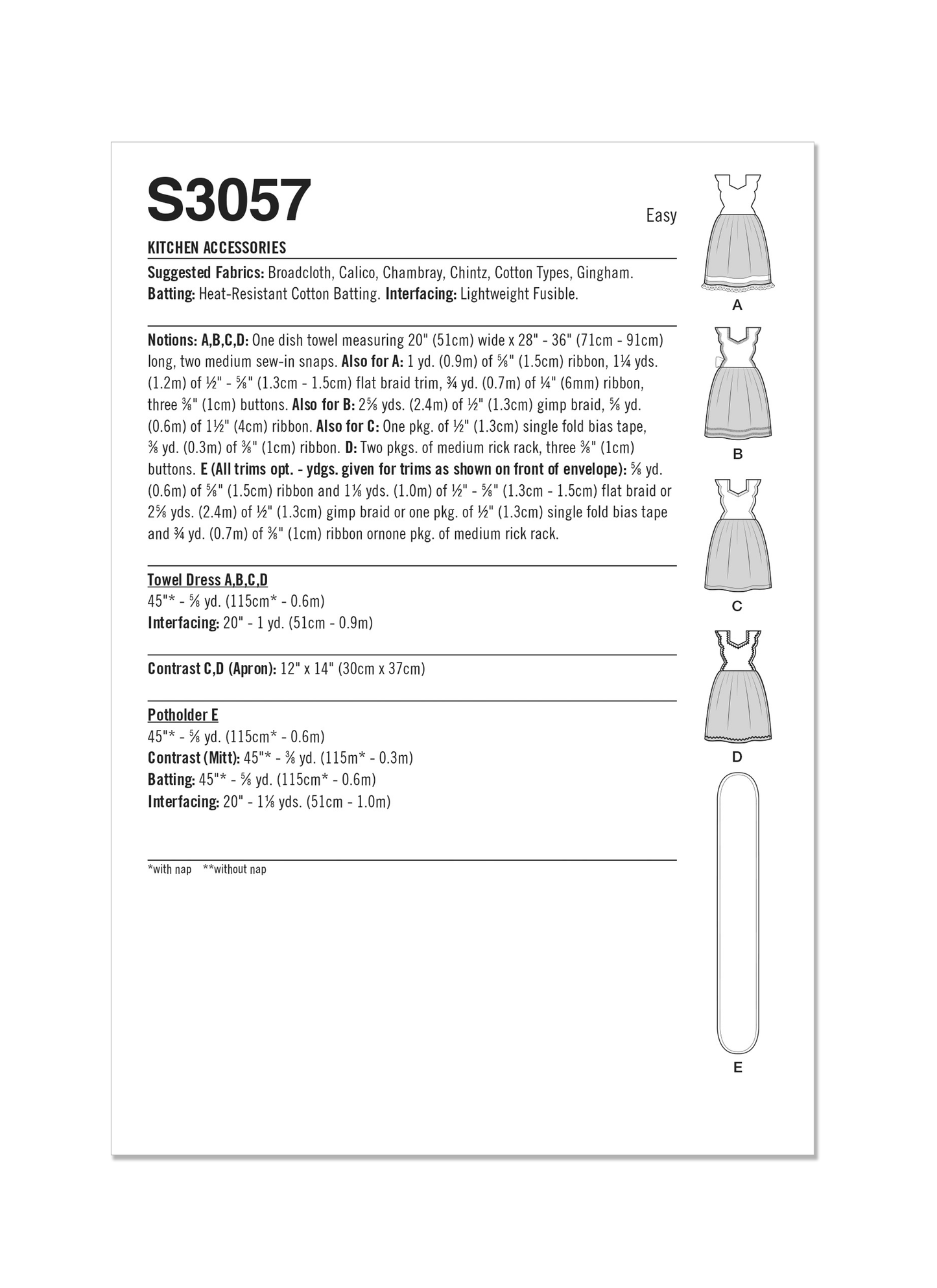 Simplicity 3057