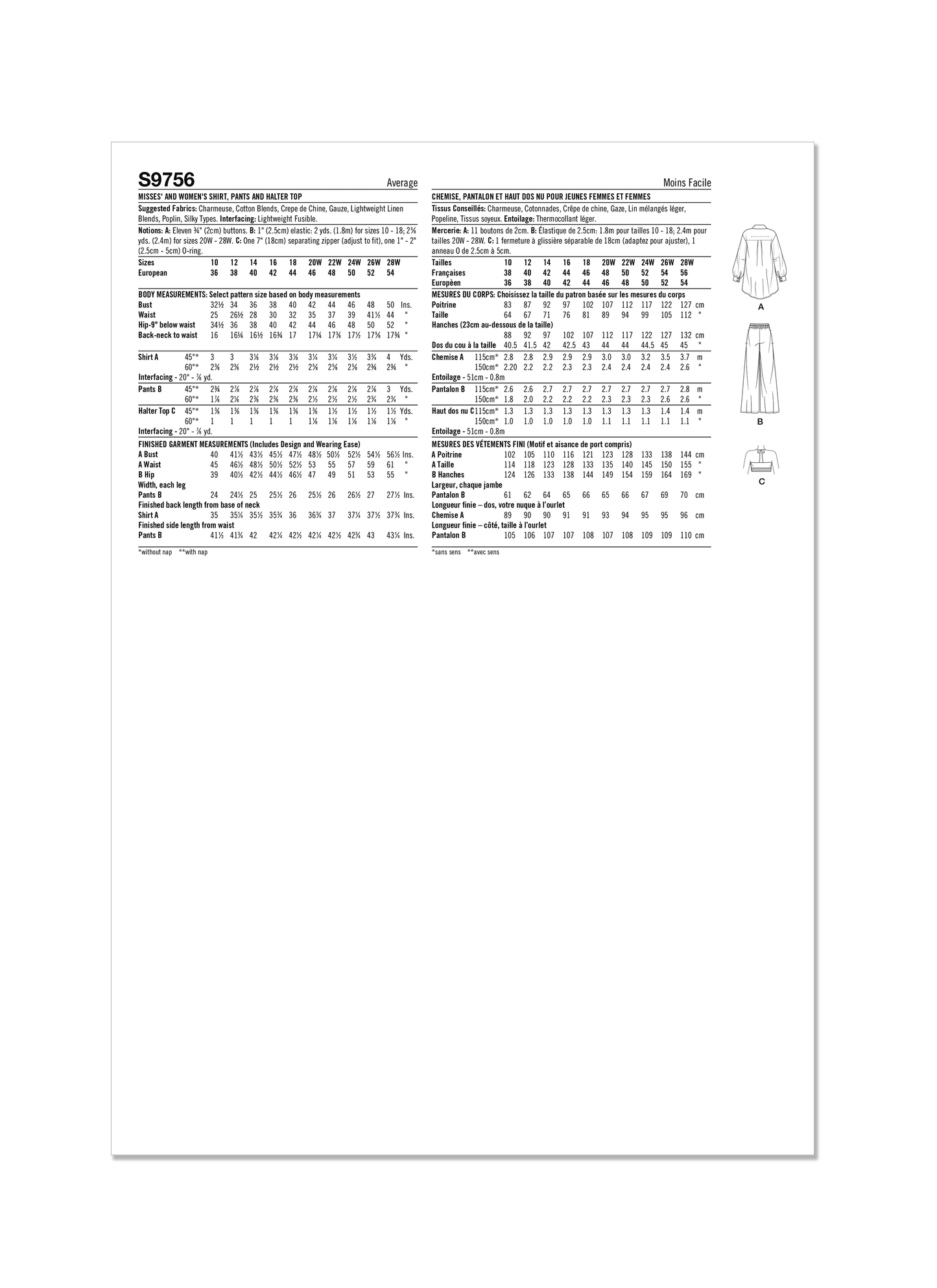 Simplicity 9756