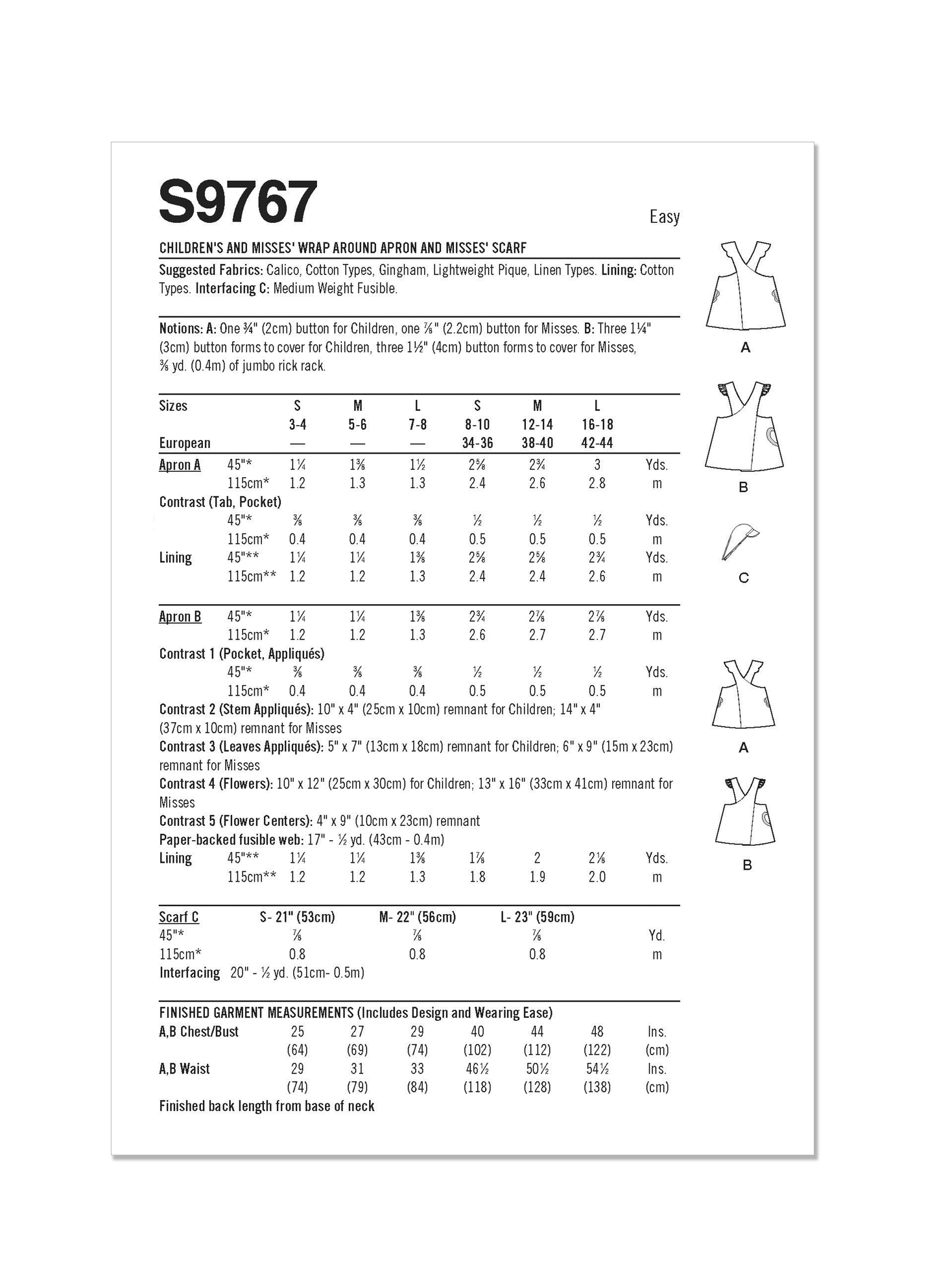 Simplicity 9767