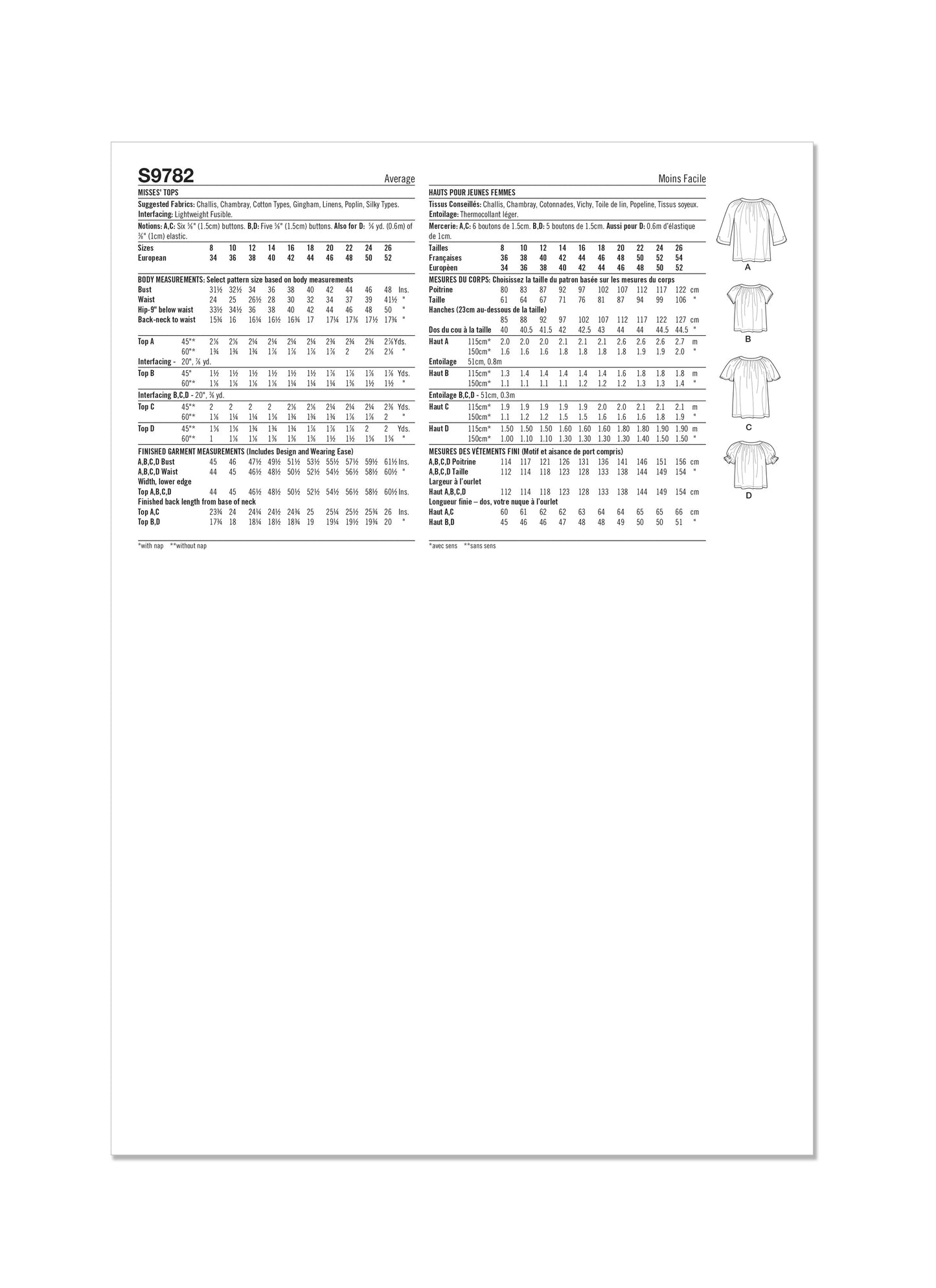 Simplicity 9782