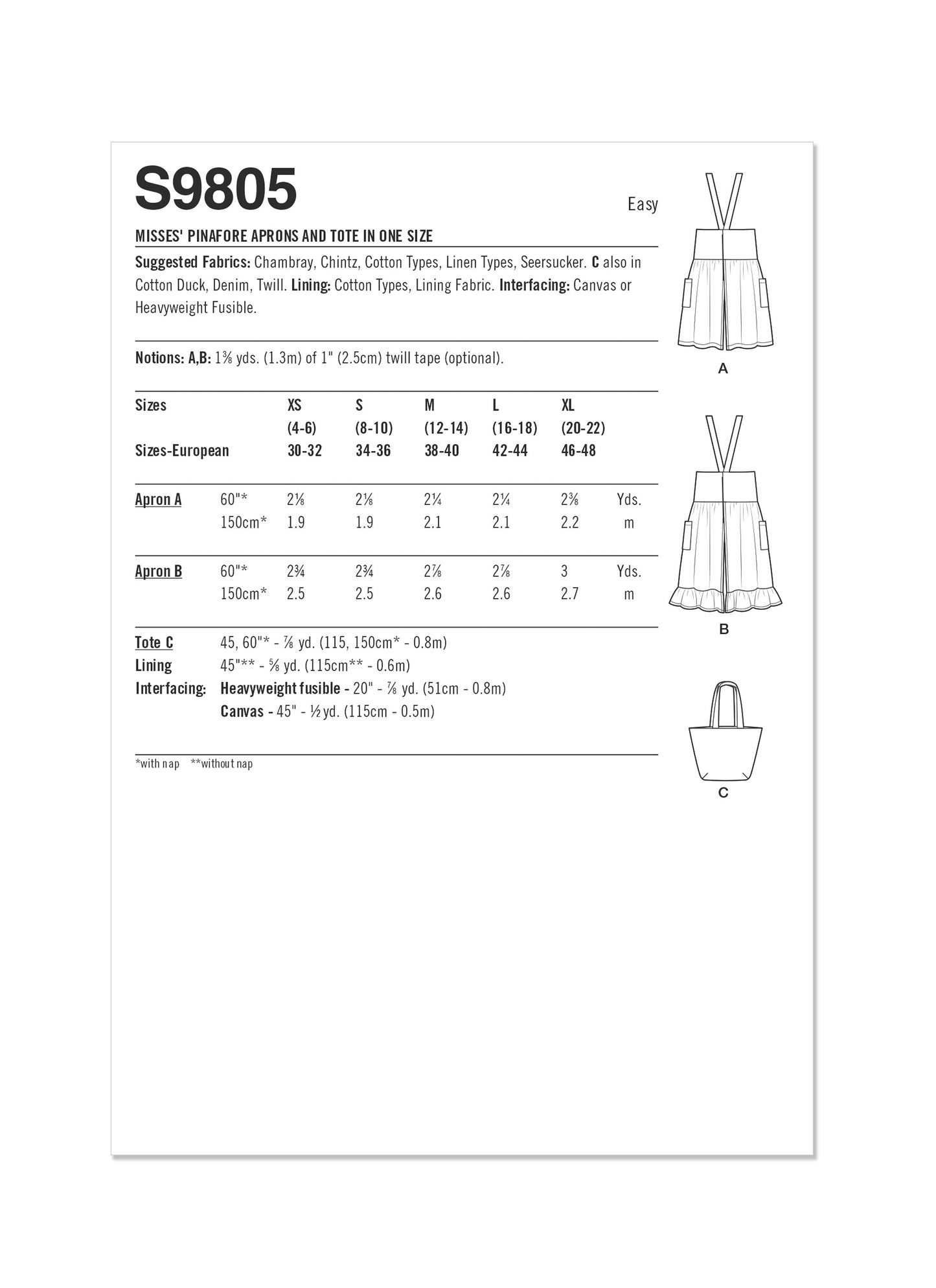 Simplicity 9805