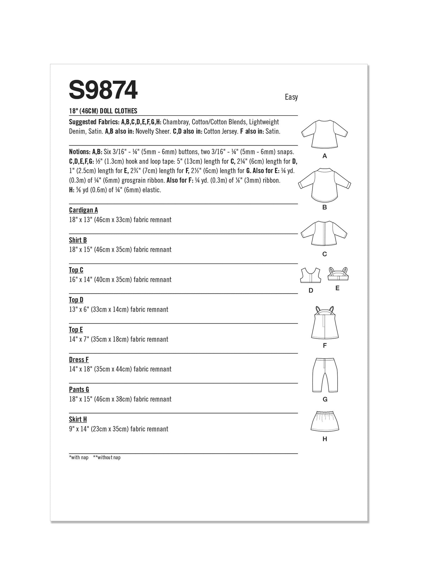 Simplicity 9874