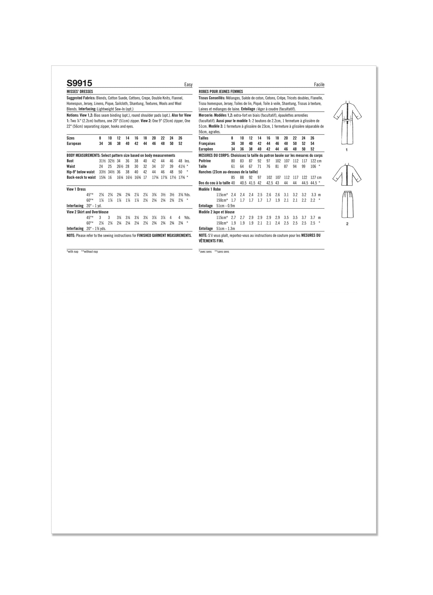 Simplicity 9915