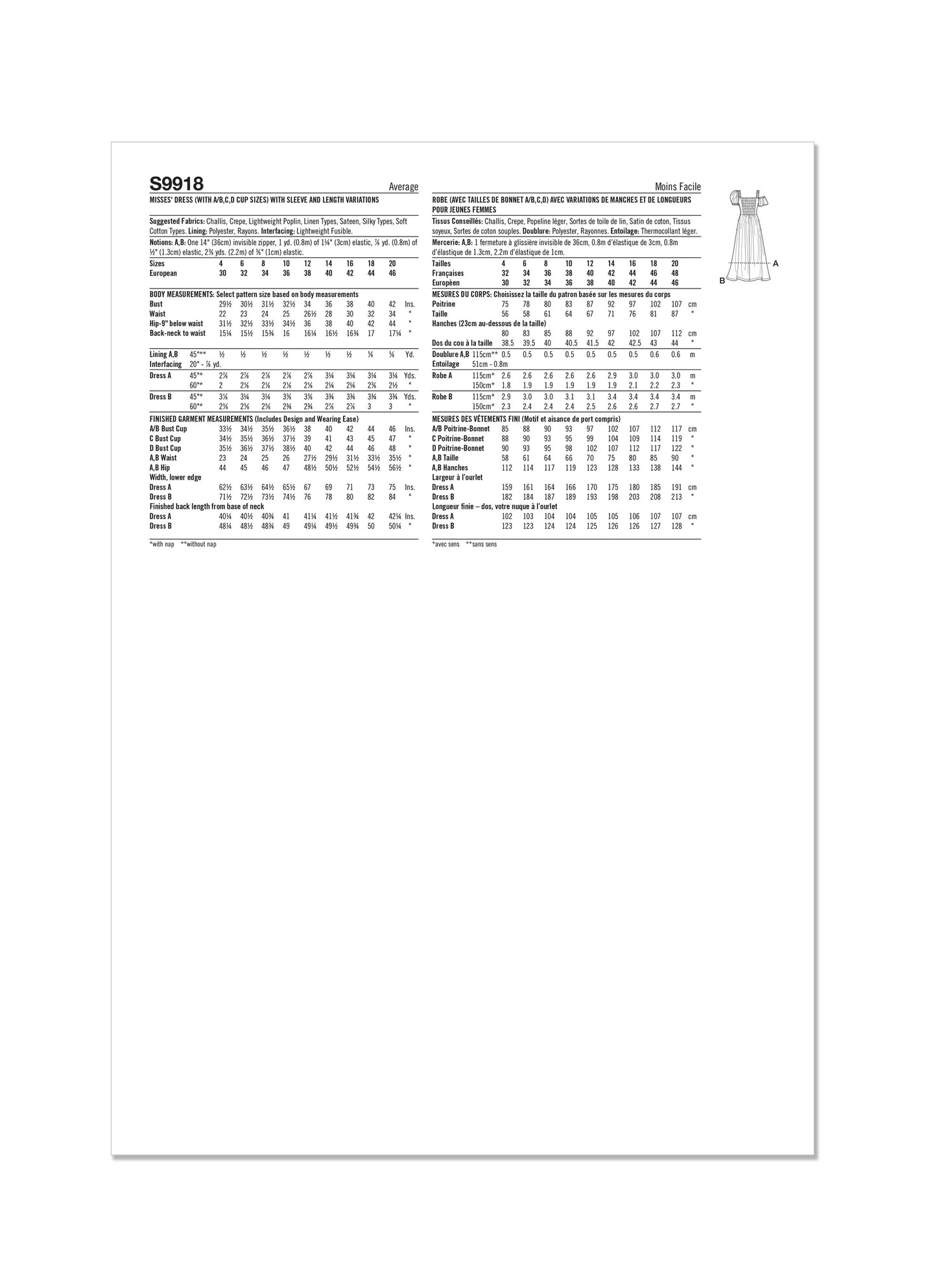 Simplicity 9918