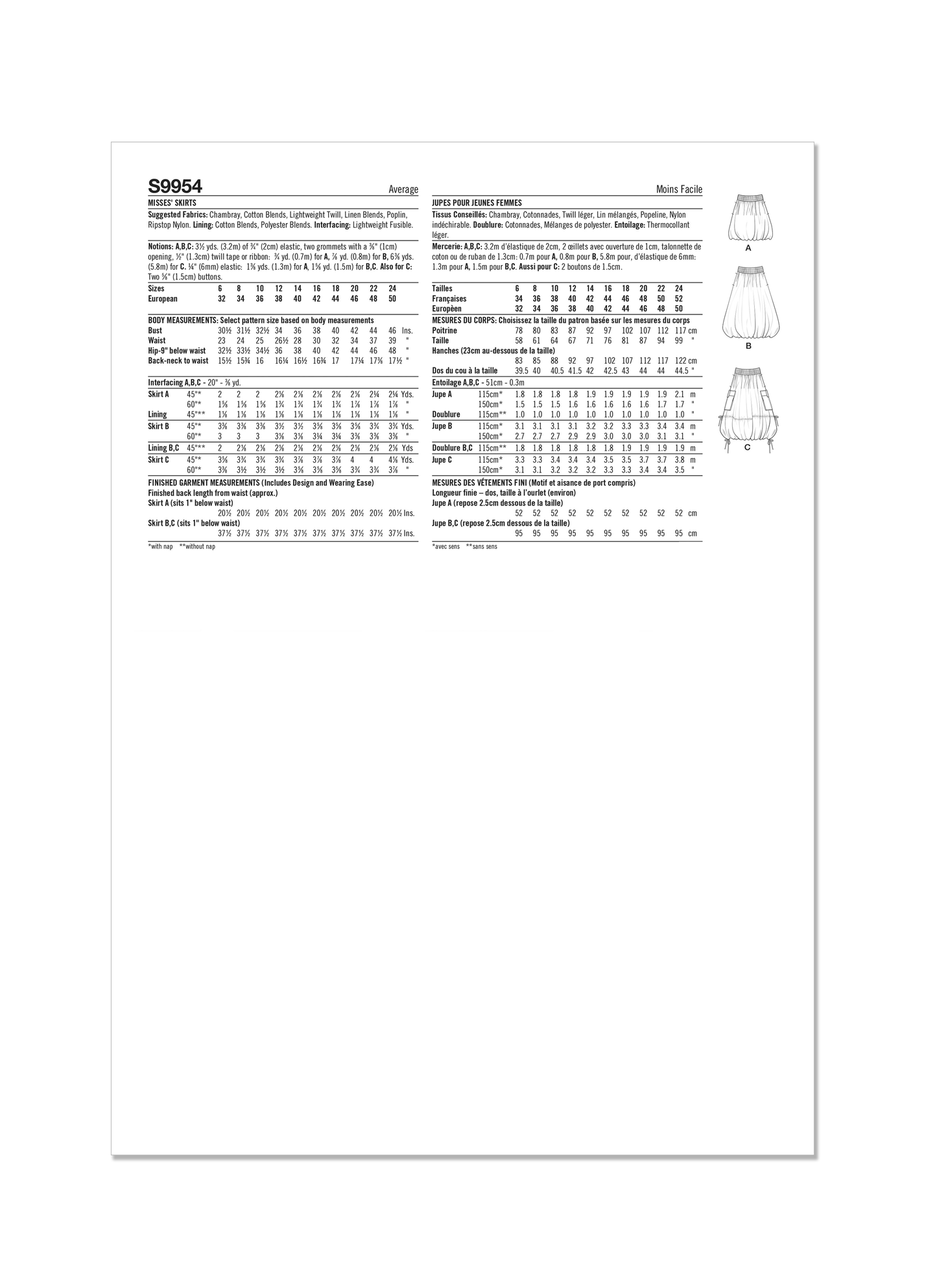 Simplicity 9954