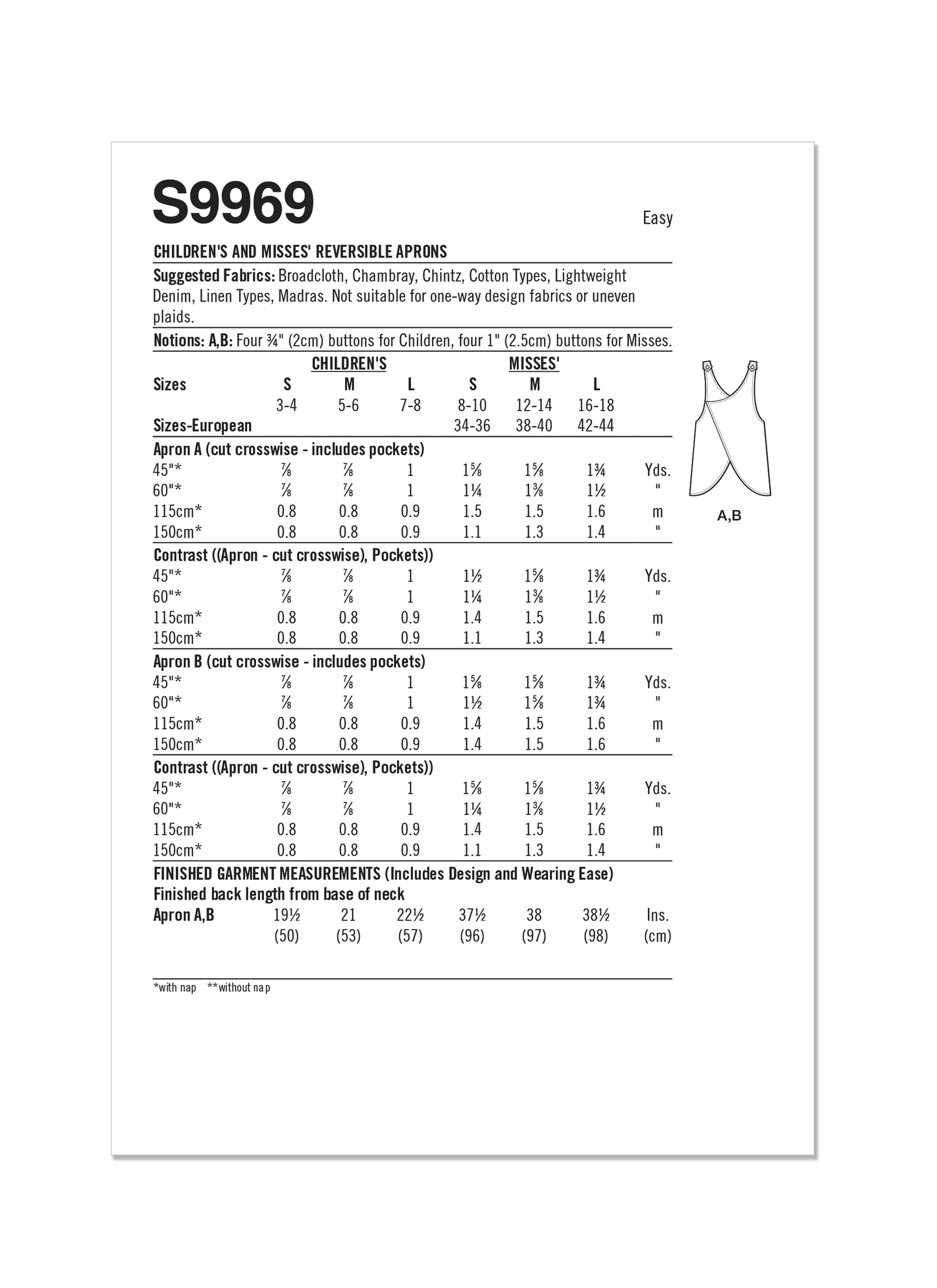 Simplicity 9969
