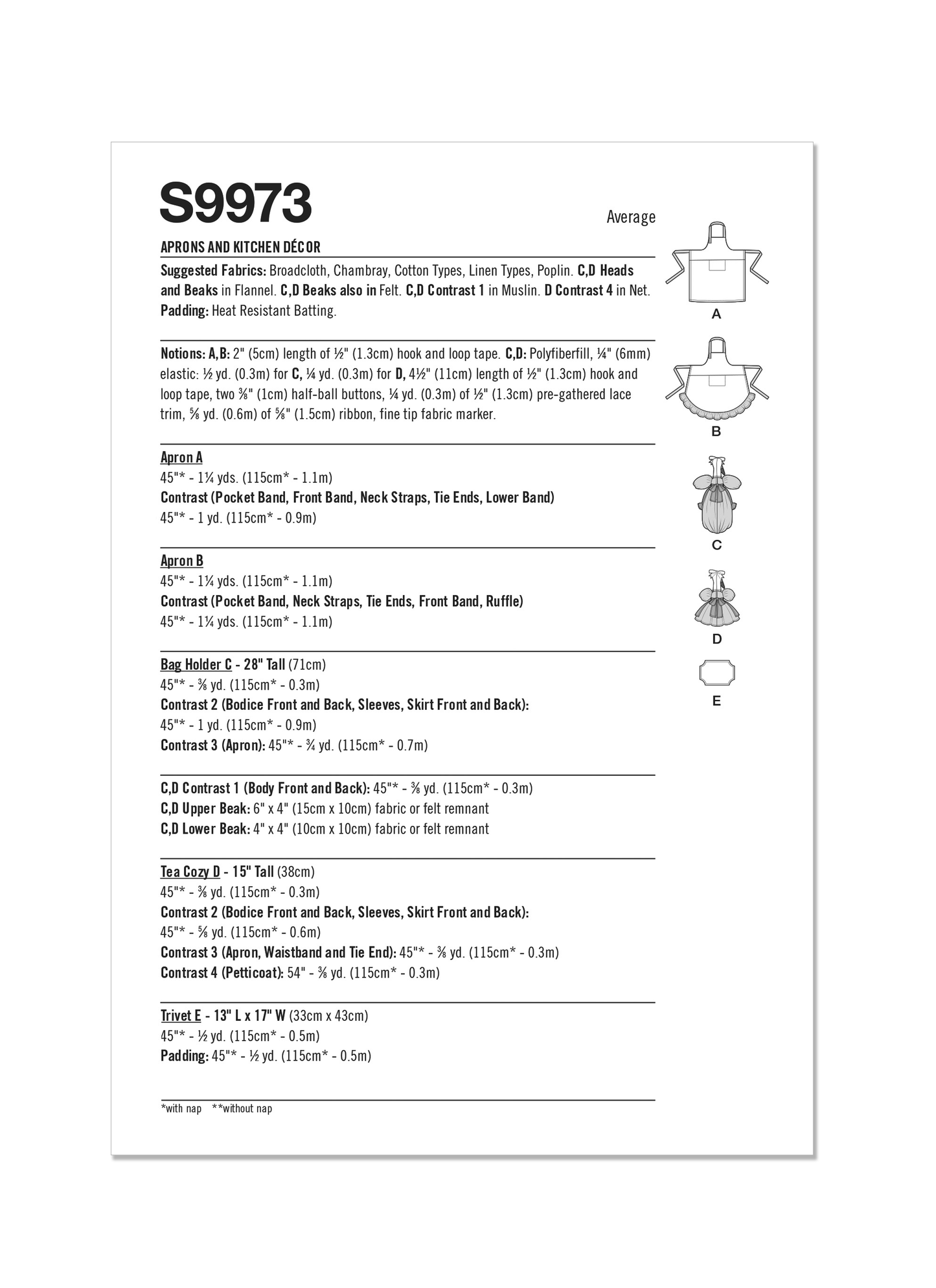 Simplicity 9973