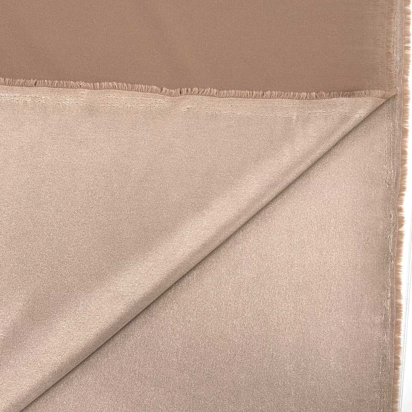 Satin Backed Crepe - Beige - 1.6M Remnant