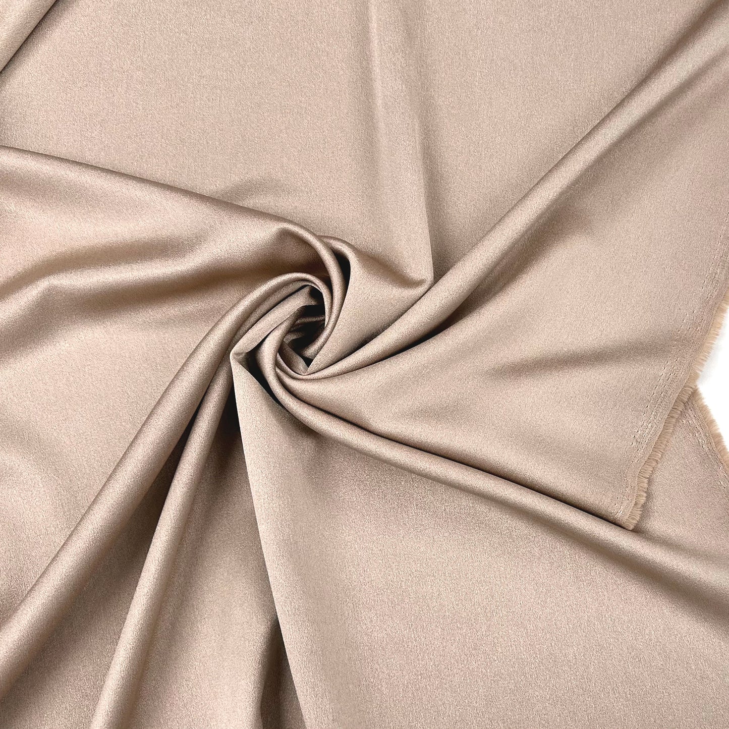 Satin Backed Crepe - Beige - 1.6M Remnant