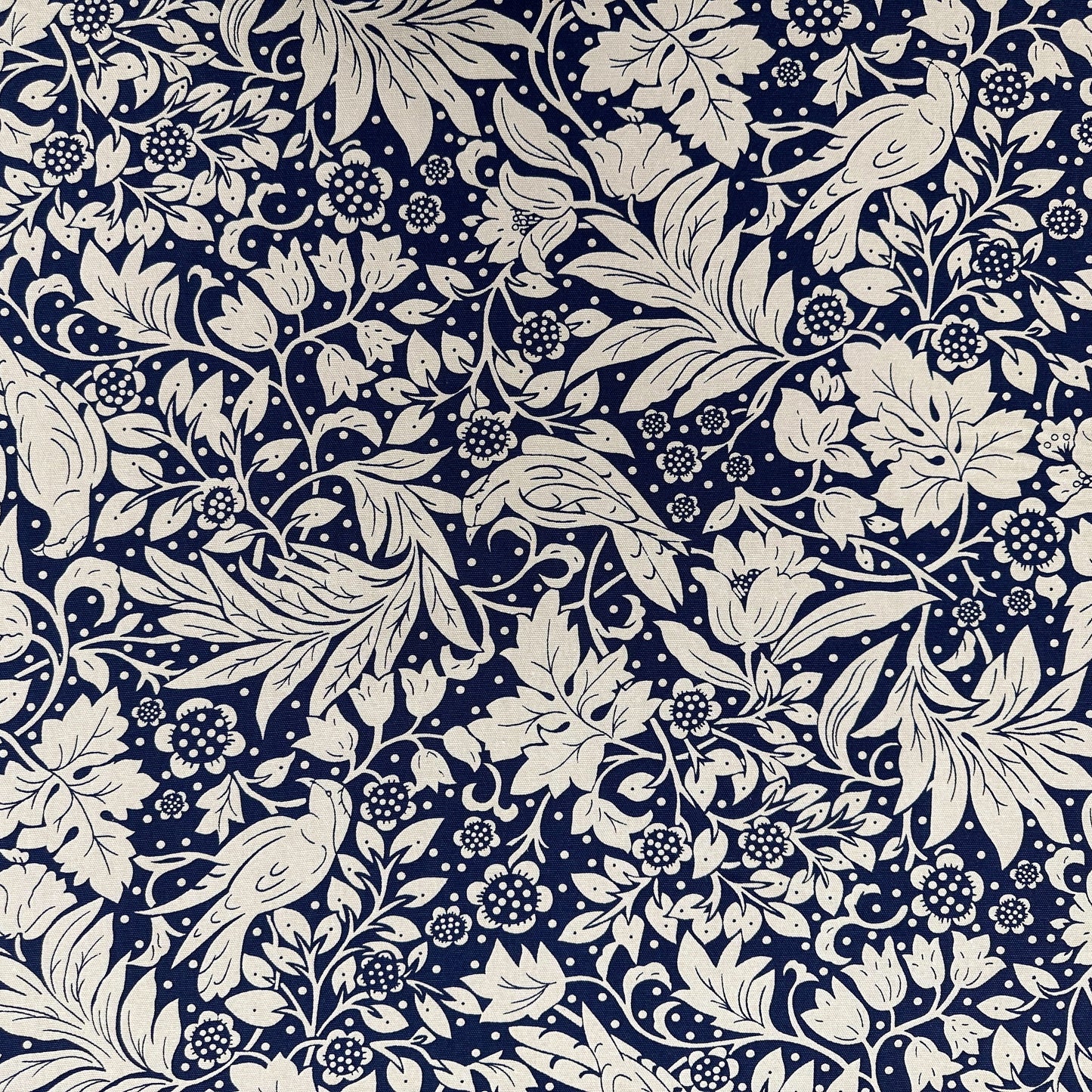 Secret Garden Cotton Duck - Navy