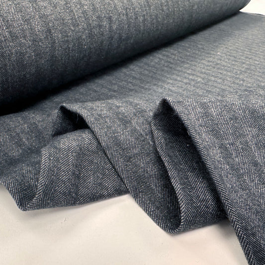 Stretch Cotton Suiting - Charcoal