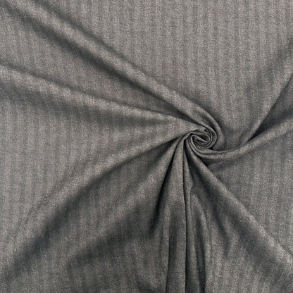 Stretch Cotton Suiting - Charcoal - 1.8M Remnant
