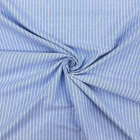 Yarn Dyed Stripe - Cotton/Linen Blend - Sky