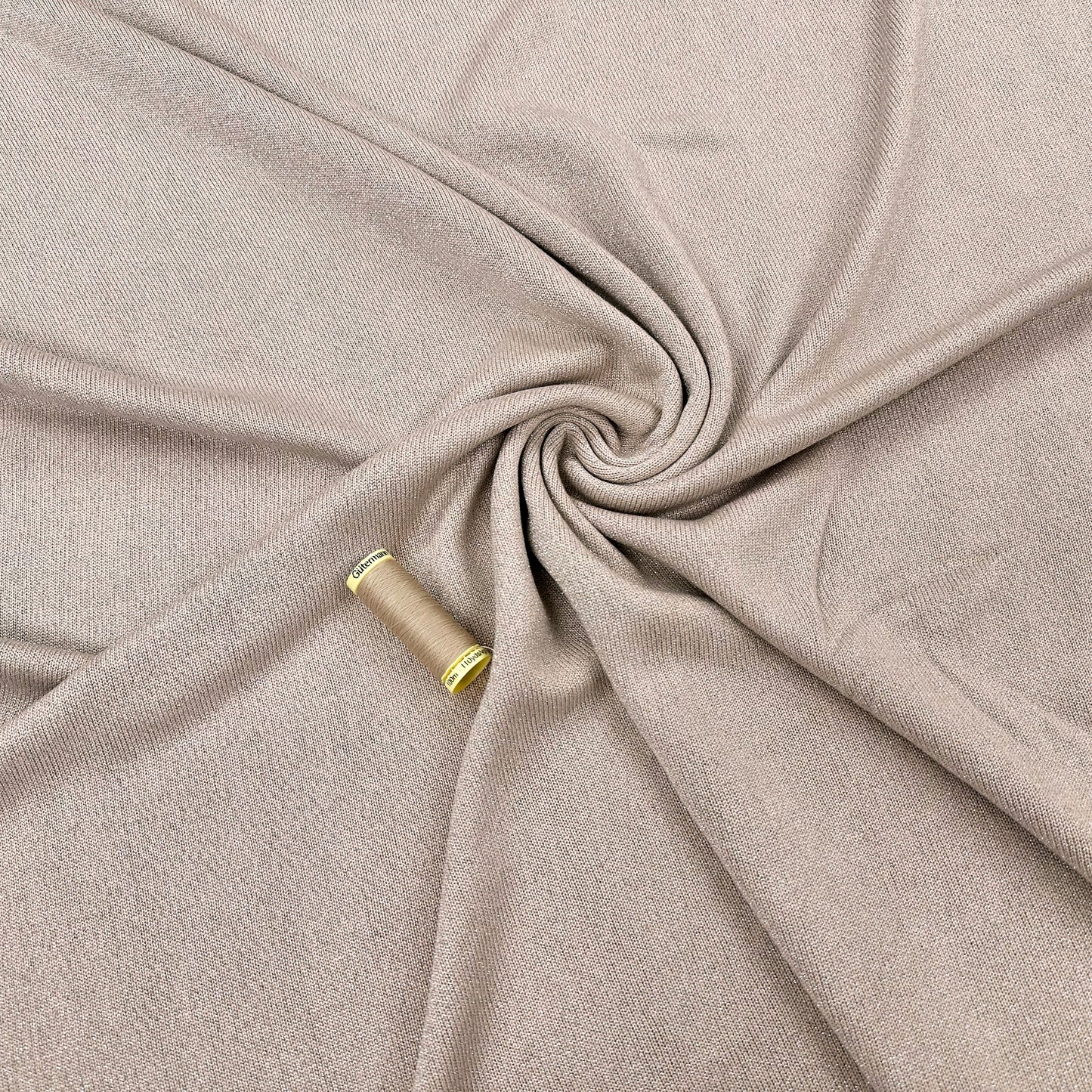 Suzi Sparkle - Viscose Sweater Knit - Beige