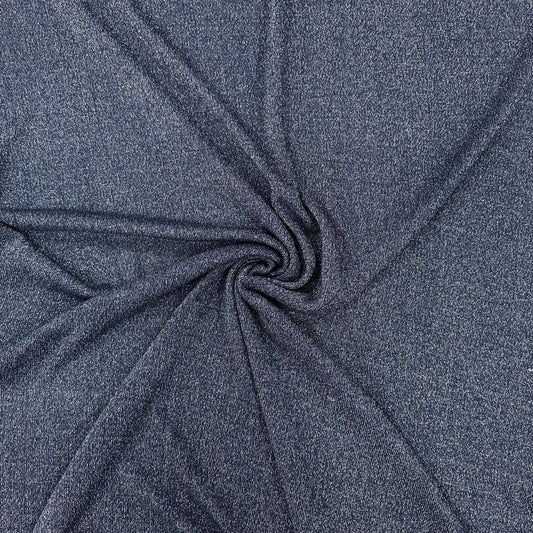 Suzi Sparkle - Viscose Sweater Knit - Blue