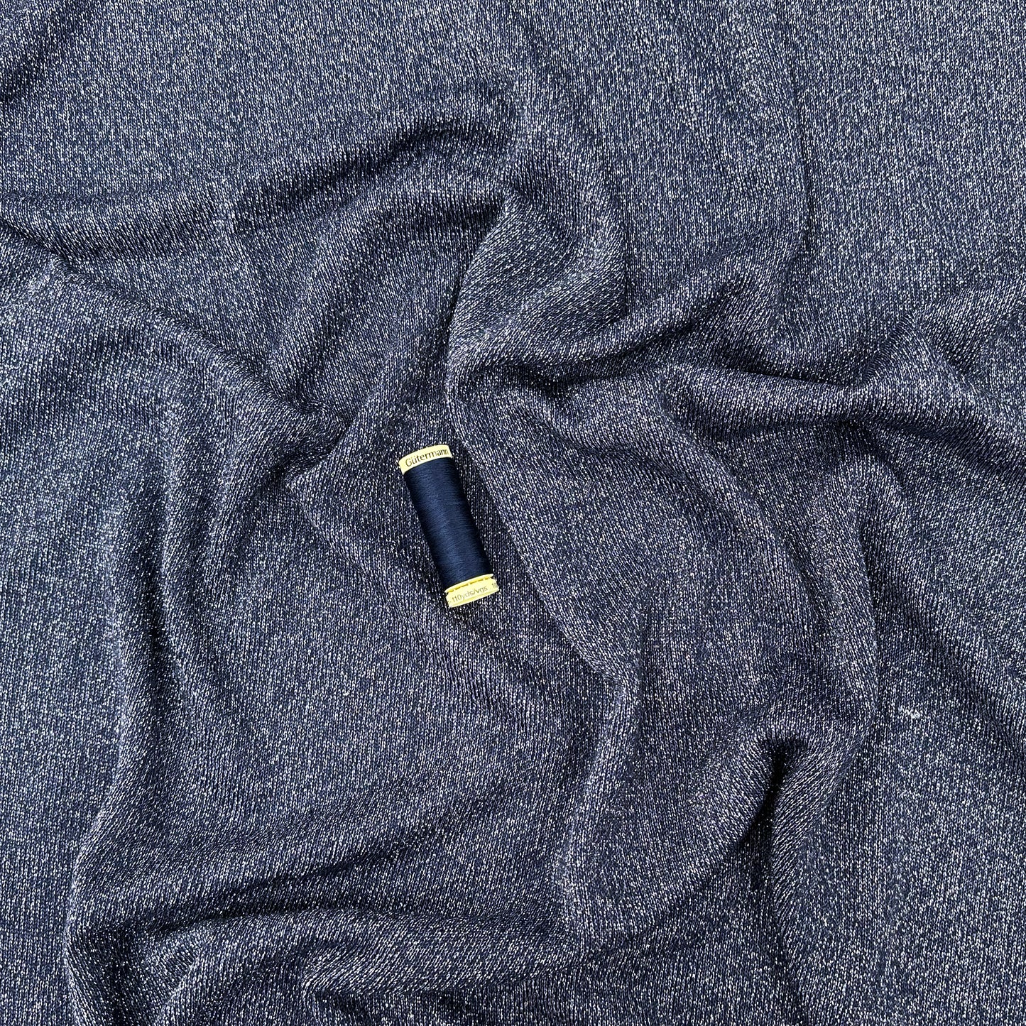 Suzi Sparkle - Viscose Sweater Knit - Blue