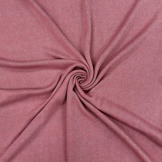 Suzi Sparkle - Viscose Sweater Knit - Rose