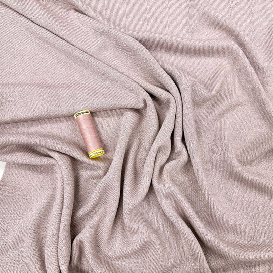 Suzi Sparkle - Viscose Sweater Knit - Soft Pink