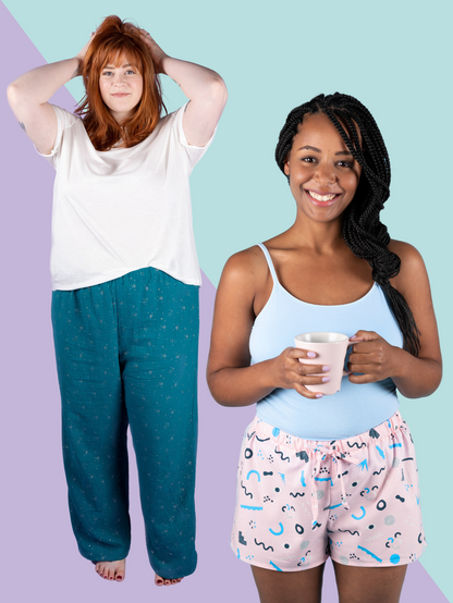 Tilly and the Buttons Jaimie Pyjama Shorts or Trousers - UK Sizes 4-34