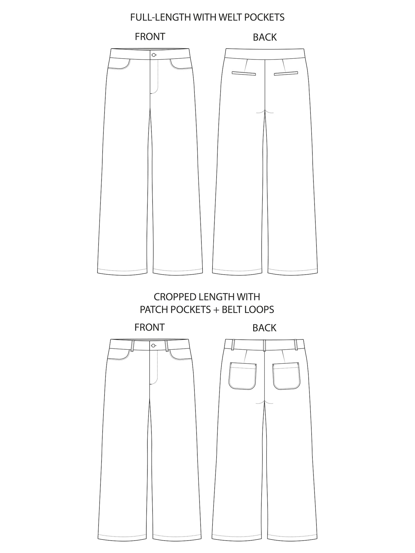 Tilly and the Buttons Thea Trousers - Sizes UK 6-34