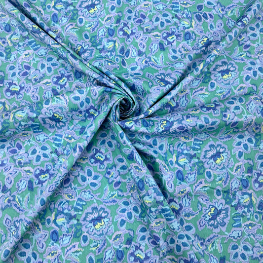 Palma Pima Cotton Lawn - Aqua