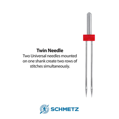 Schmetz Universal Twin Needle - 2.5mm