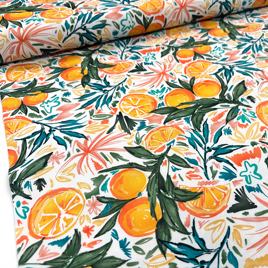 Valencia Cotton Canvas - White