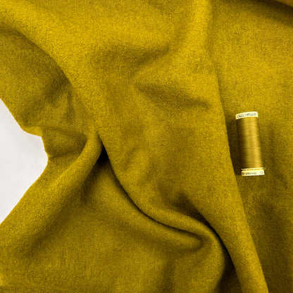 Wool Blend Coating - Lichen