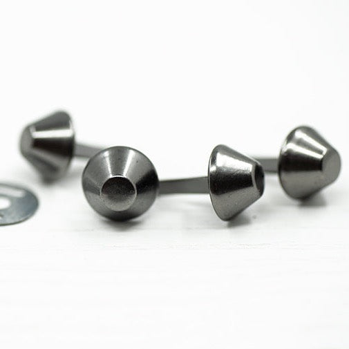 Metal Bag Feet - 12mm - Gunmetal