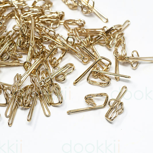 Curtain Hooks - Brass Plated