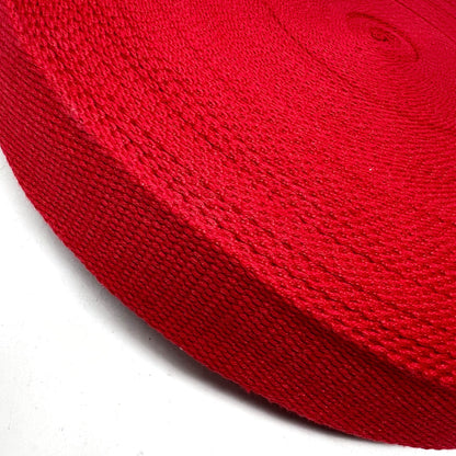Solid Cotton Blend Webbing - 38mm