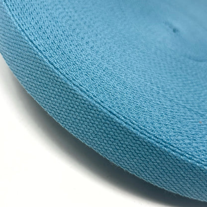 Solid Cotton Blend Webbing - 25mm