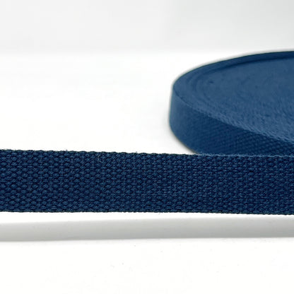 Solid Cotton Blend Webbing - 25mm