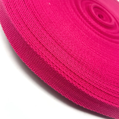 Solid Cotton Blend Webbing - 25mm