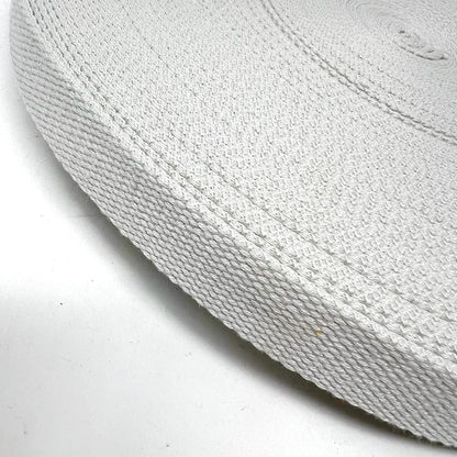 Solid Cotton Blend Webbing - 25mm