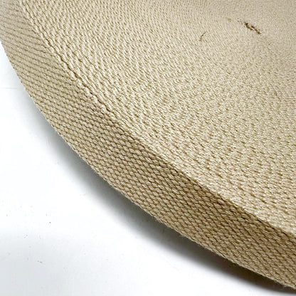 Solid Cotton Blend Webbing - 25mm