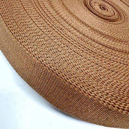 Solid Cotton Blend Webbing - 38mm
