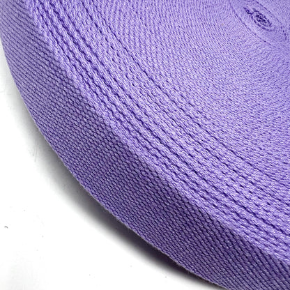 Solid Cotton Blend Webbing - 38mm