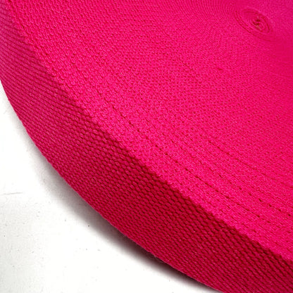 Solid Cotton Blend Webbing - 38mm