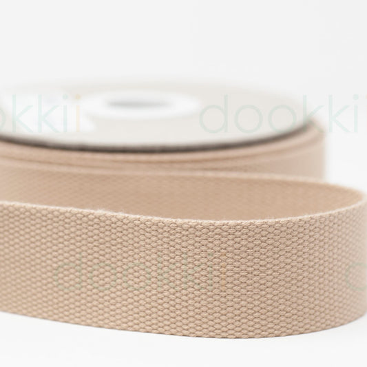 38mm Cotton Webbing - Taupe