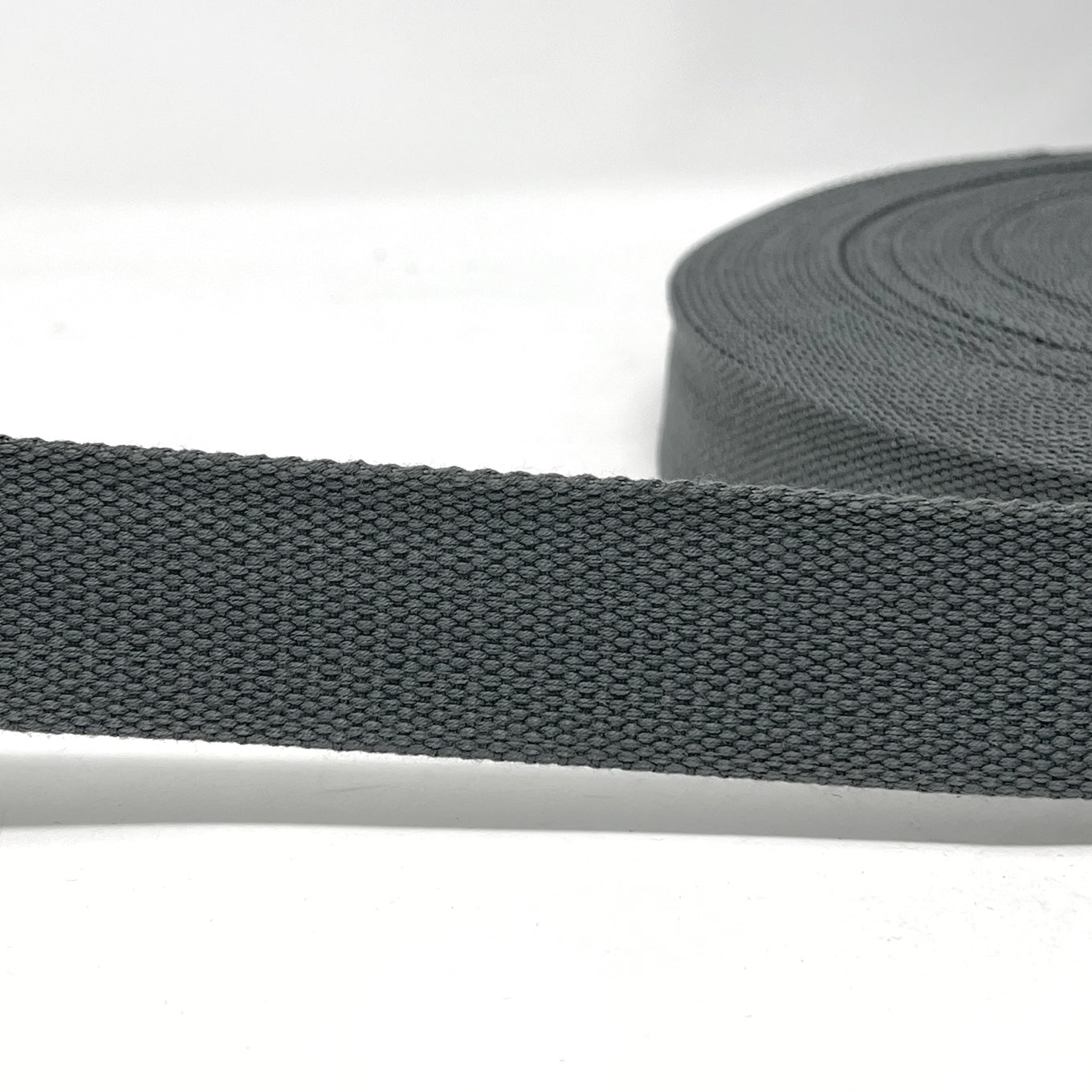 Solid Cotton Blend Webbing - 38mm