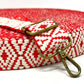 38mm Tapestry Webbing - Red/Natural