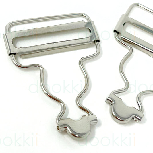 Dungaree Clips - 32mm Silver
