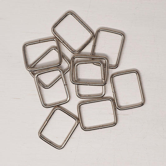 Metal Strap Connector - 25mm - Silver