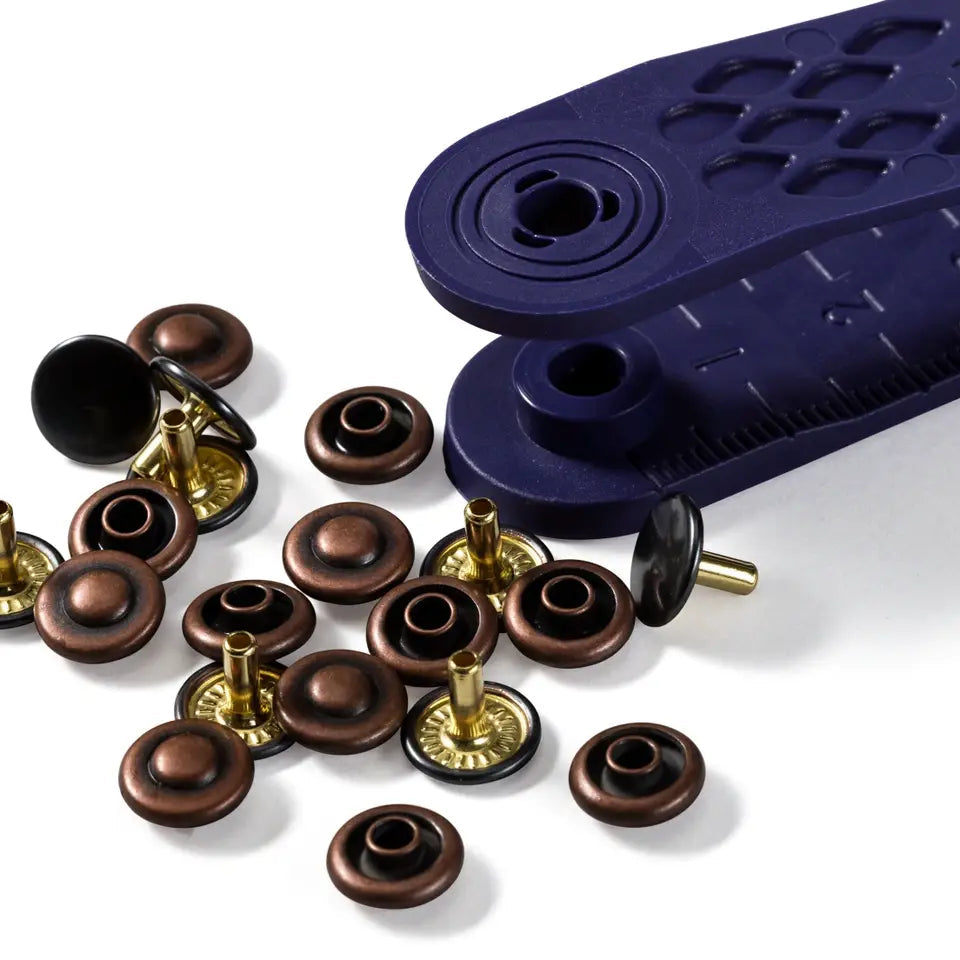 Prym Jeans Rivets - 9mm - Antique Copper/Black