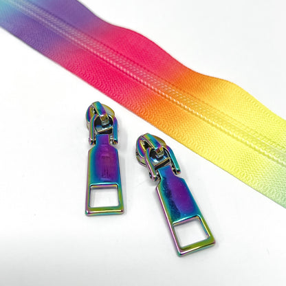 Deluxe Continuous Zipper Tape - 6mm (No.5) - Rainbow