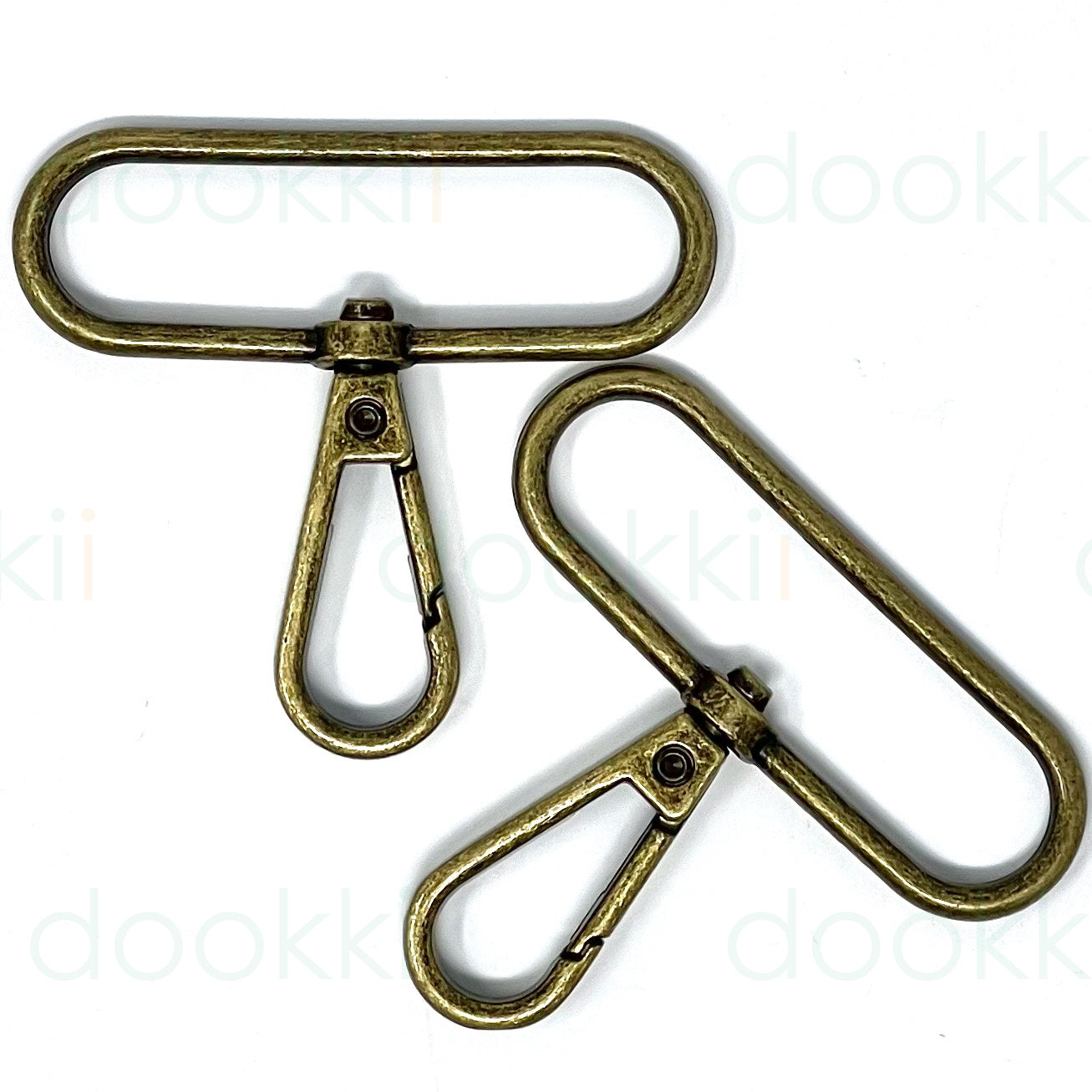 Snap Hooks - 50mm - Antique Brass